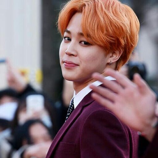 Jimin with orange hair | ARMY's Amino