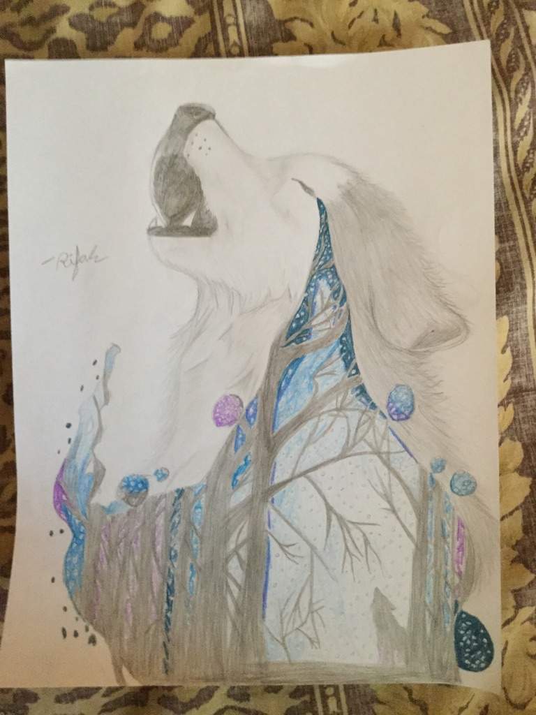 crying wolf drawing