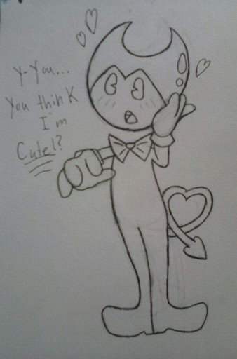 xx kawaii artist xx bendy and the ink machine amino then outlined it and finally i colored it using ibis paint x can i get a feature probably not but you never know after all as bendy always said
