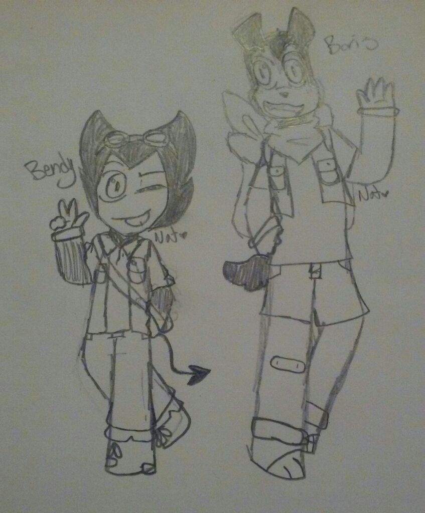 Bendy and Boris sketch | Bendy and the Ink Machine Amino