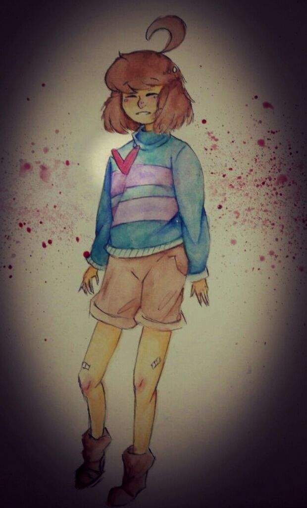 Frisk Drawing Undertale Amino