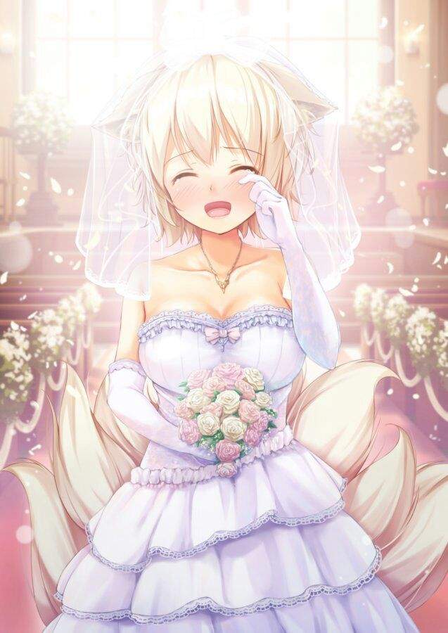 cute anime girls with wedding dresses on  anime amino