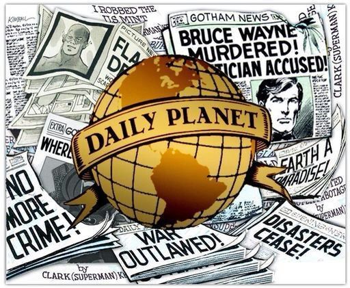 daily planet newspaper logo superman