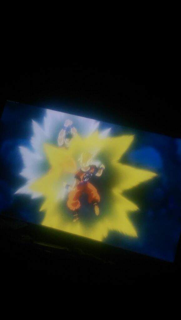 Gohan pushing Goku back! | Anime Amino