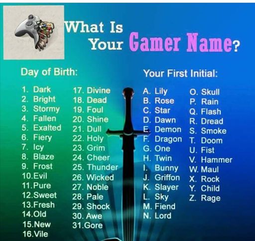Whats your gamer name? | Pokémon Amino
