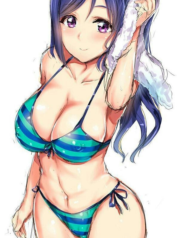 anime girl hot swimsuit