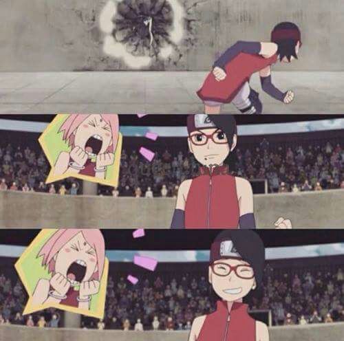 Sakura Orgullosa De Su Hija😆 | •Anime• Amino