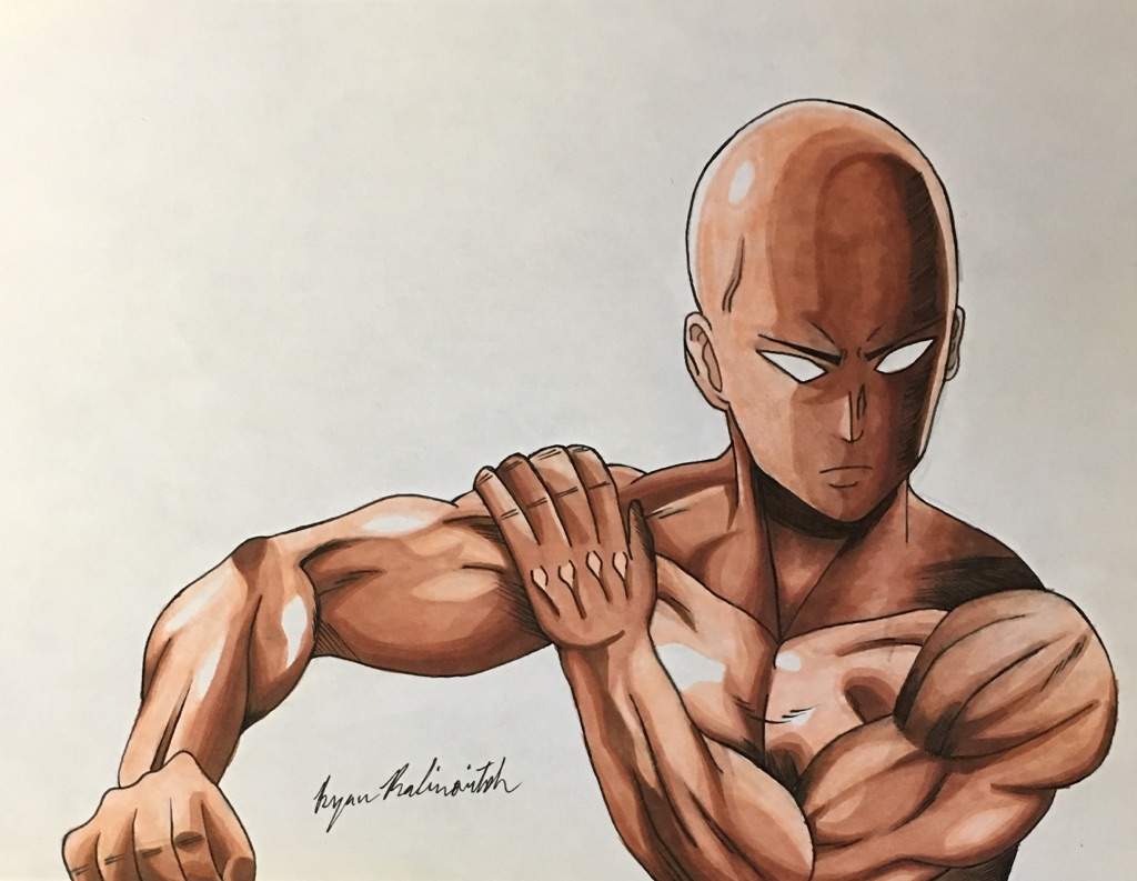 Anime One Punch Man Drawing - Neofotografi