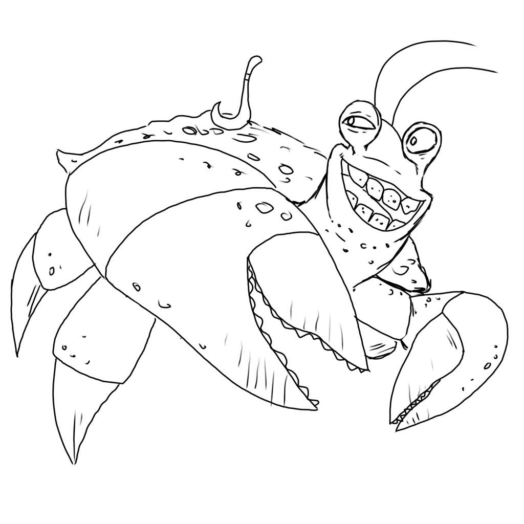 Tamatoa Moana Page From Coloring Pages