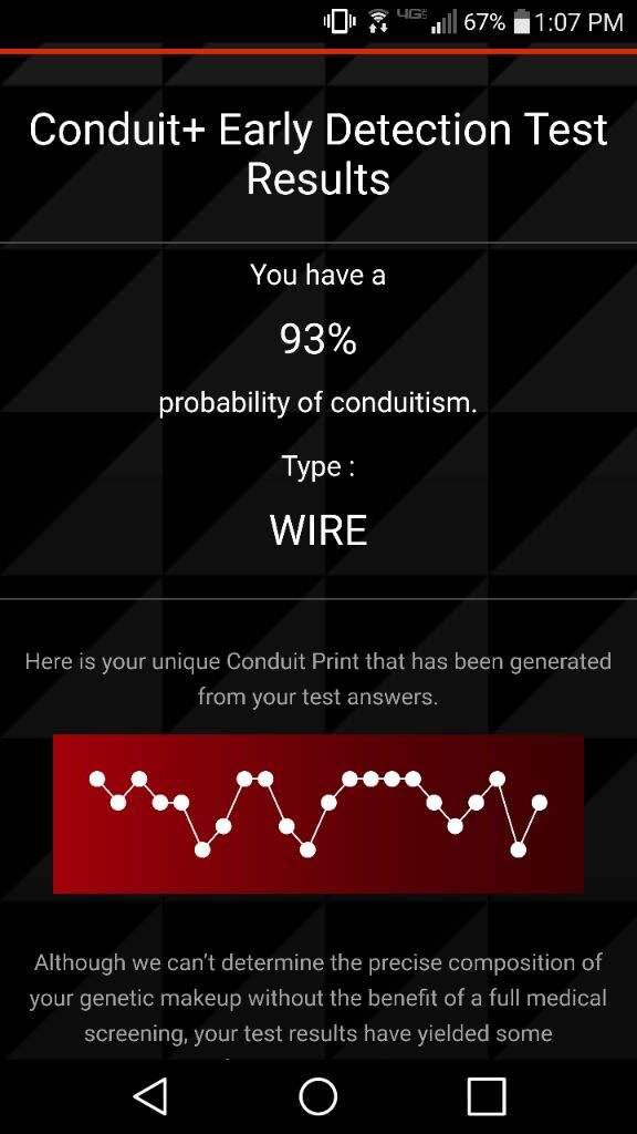 Conduit detection test Infamous Series Amino