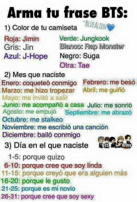 Arma tu frase BTS | ARMY's Amino Amino