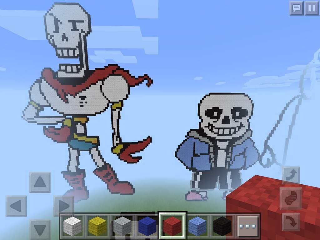 Sans And Papyrus Pixel Art Big Undertale Aus Amino