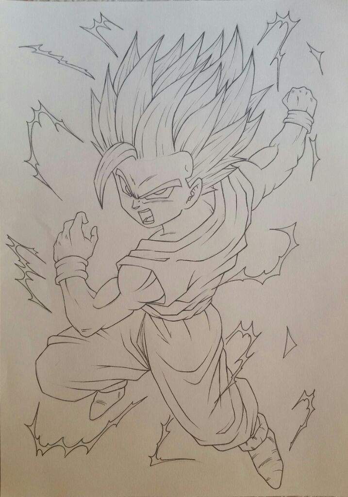 SSJ2 Gohan Drawing | DragonBallZ Amino