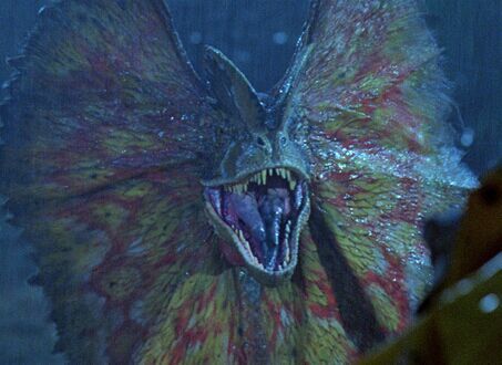 dilophosaurus dinosaur that spits