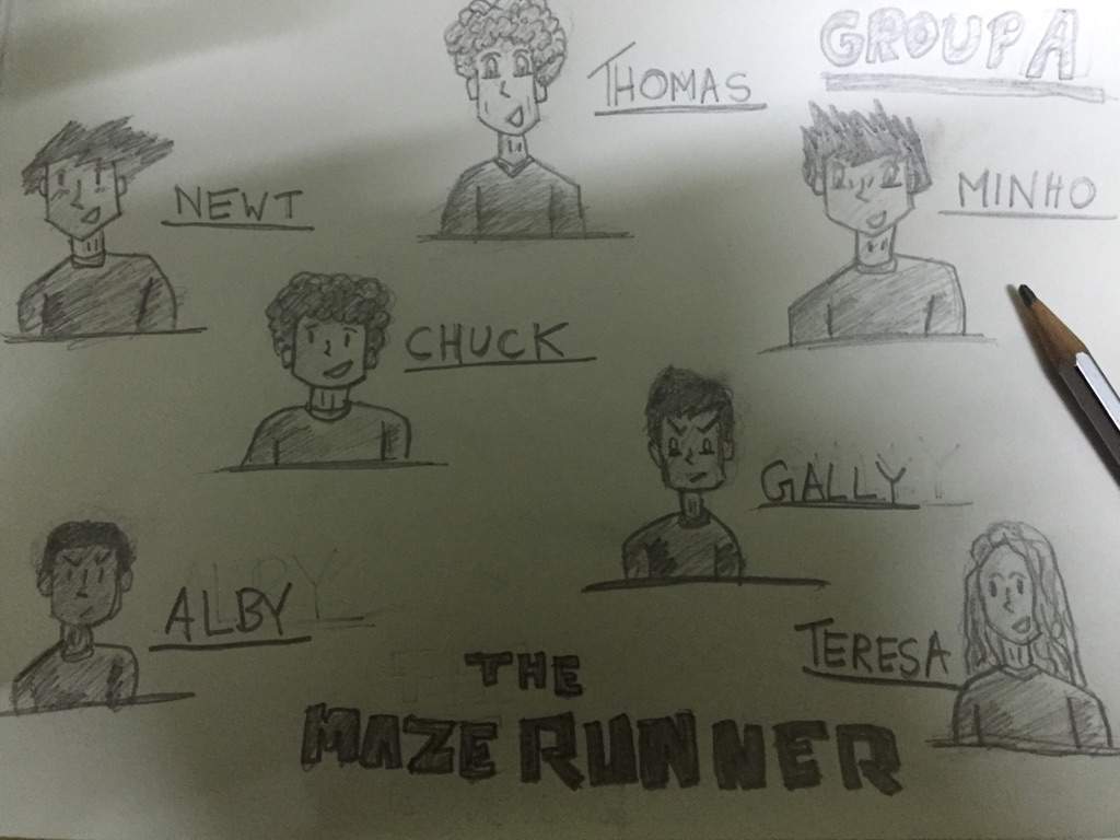 the maze runner the glade drawing