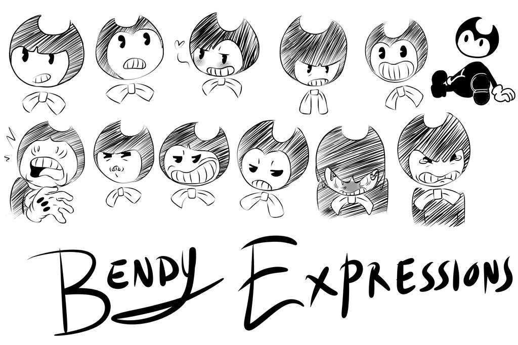 MORE Bendy Expressions!!! | Bendy and the Ink Machine Amino