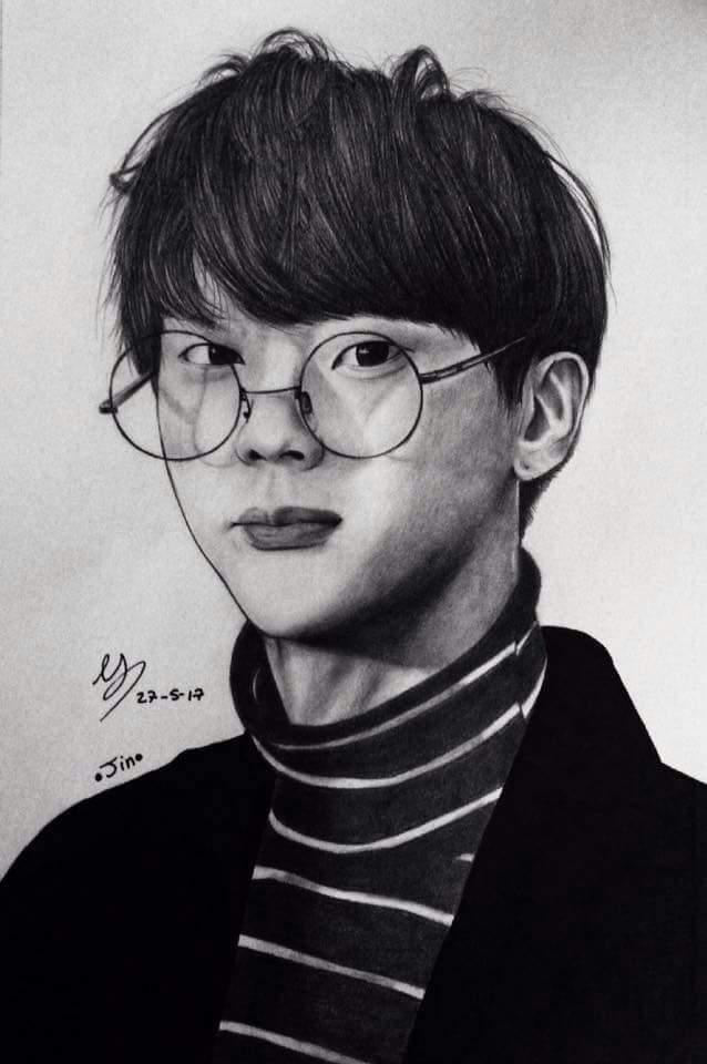 🍙JIN FANART🍙 | K-Pop Amino