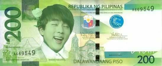 bts on philippine money armys amino