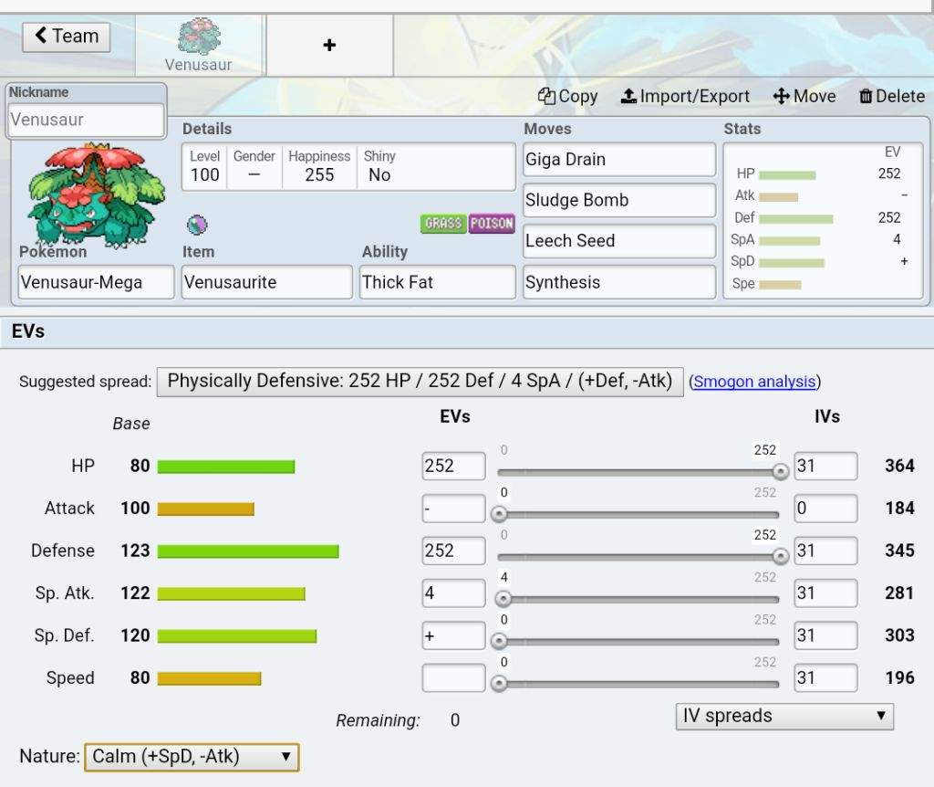 Venusaur Competetive Analysis! | PokéAmino League Amino