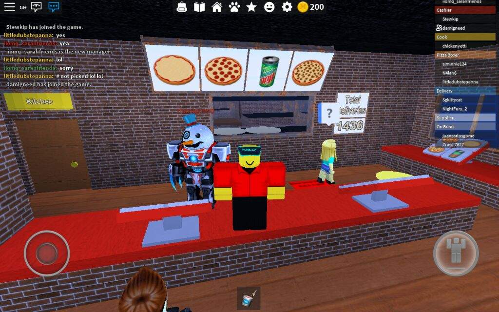 Work At A Pizza Place With Stewkip Roblox Amino