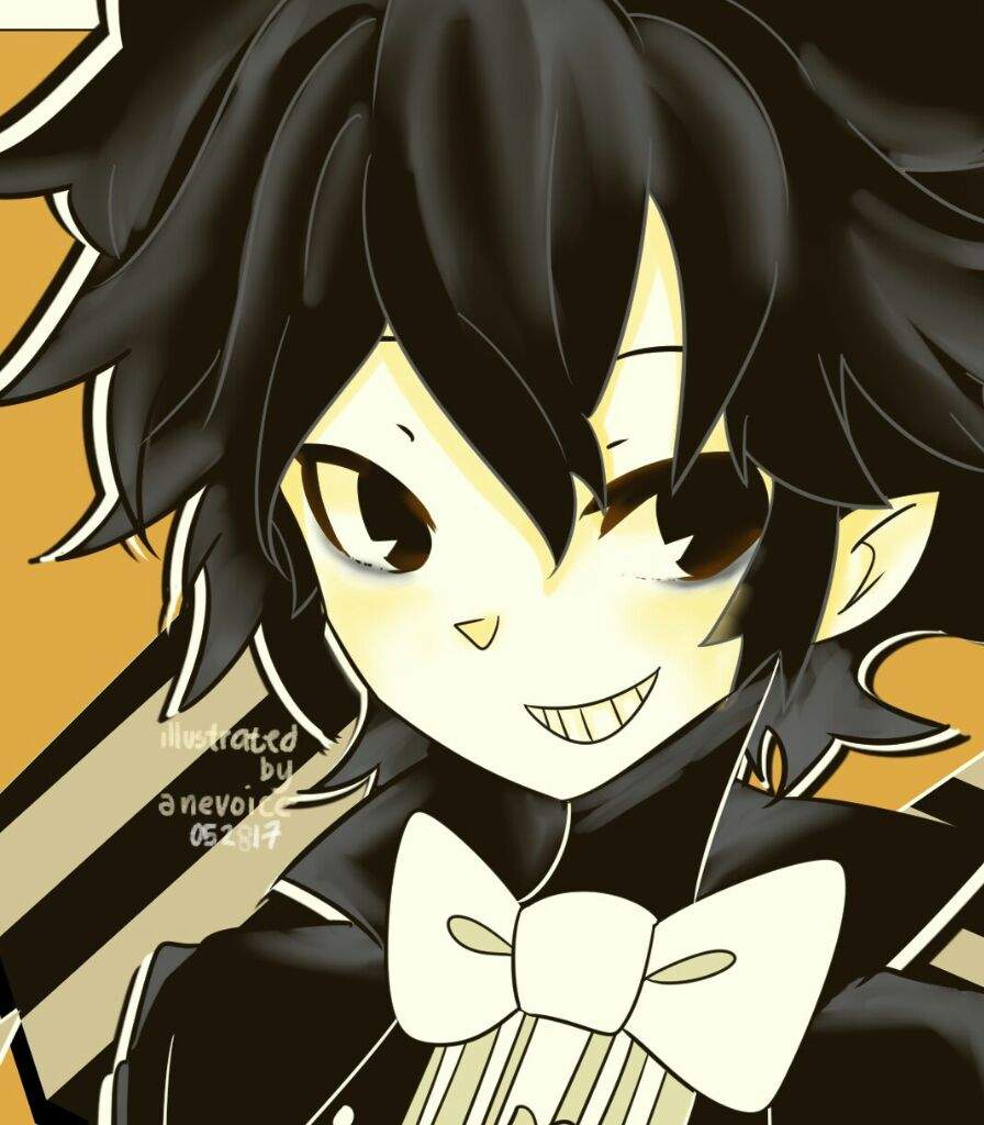 Bendy (in cute anime style!) | Bendy and the Ink Machine Amino