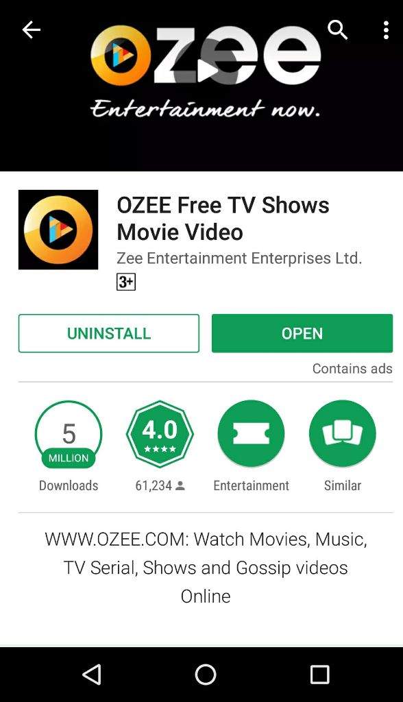 Download ozee app