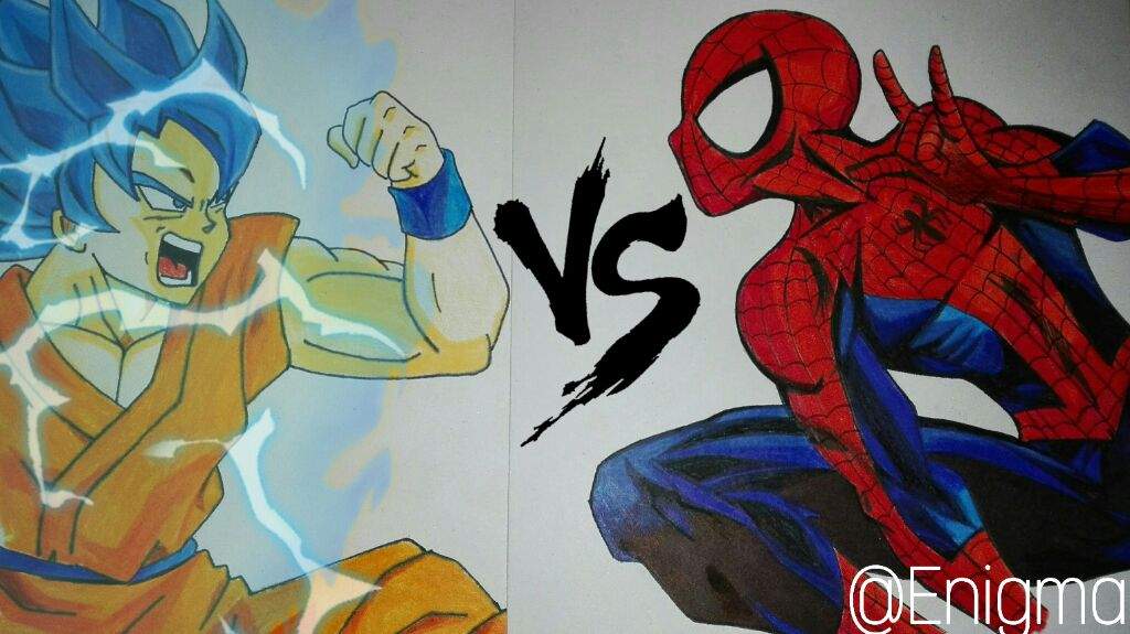 Goku vs Spiderman | •Anime• Amino