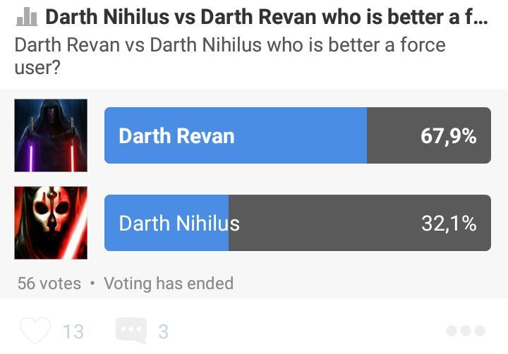 star wars darth revan vs darth nihilus