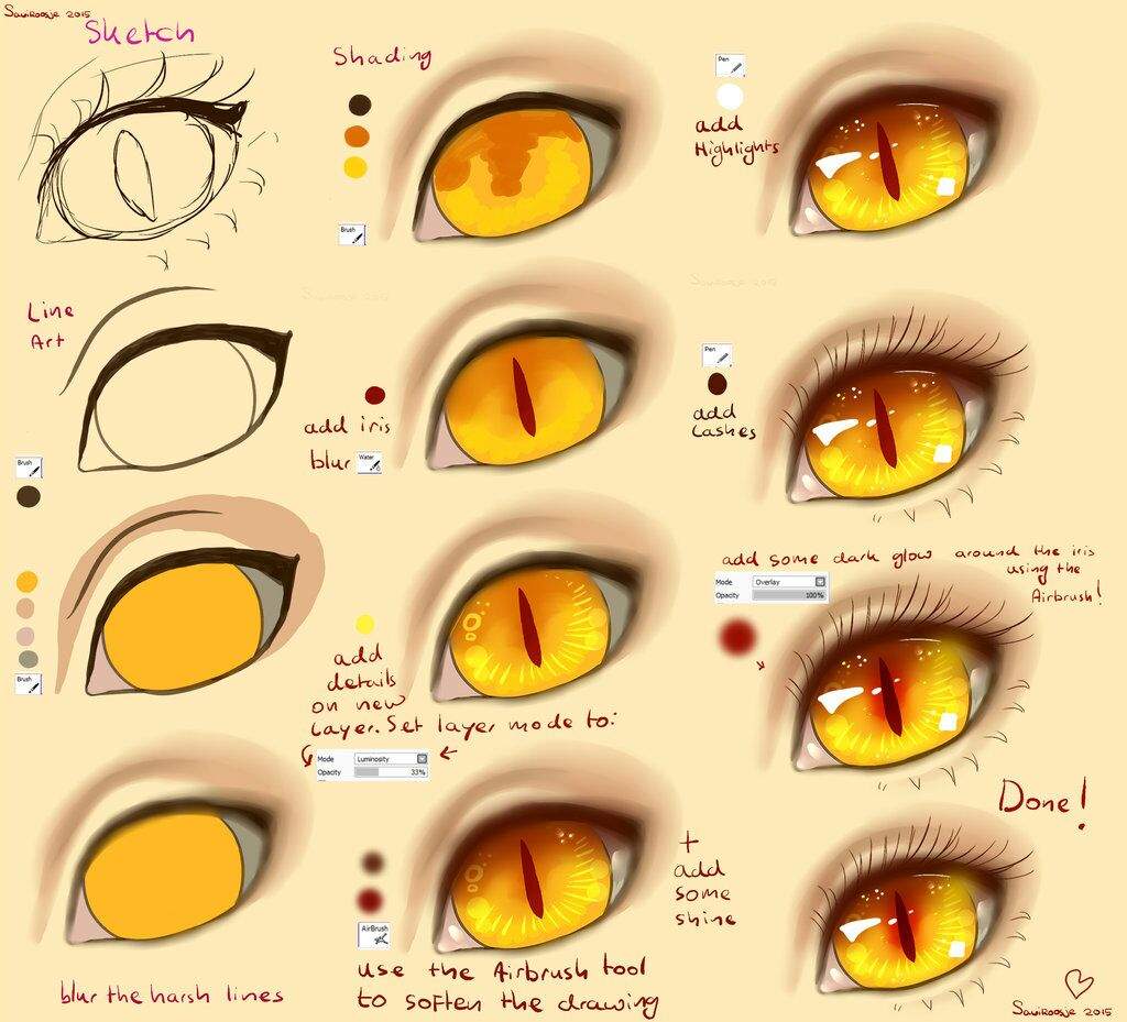 Eye turtorial that i fond om G+ that is for paint tool sai but i used