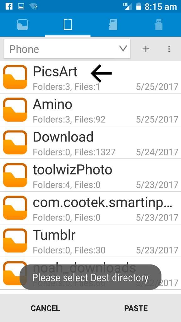 copy ttf files to picsart fonts android