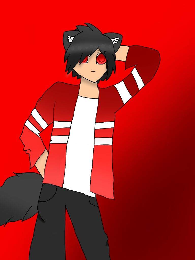 Drawing of Aaron Lycan | Aphmau Amino