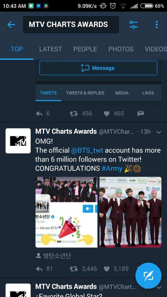 Mtv Charts Awards Twitter