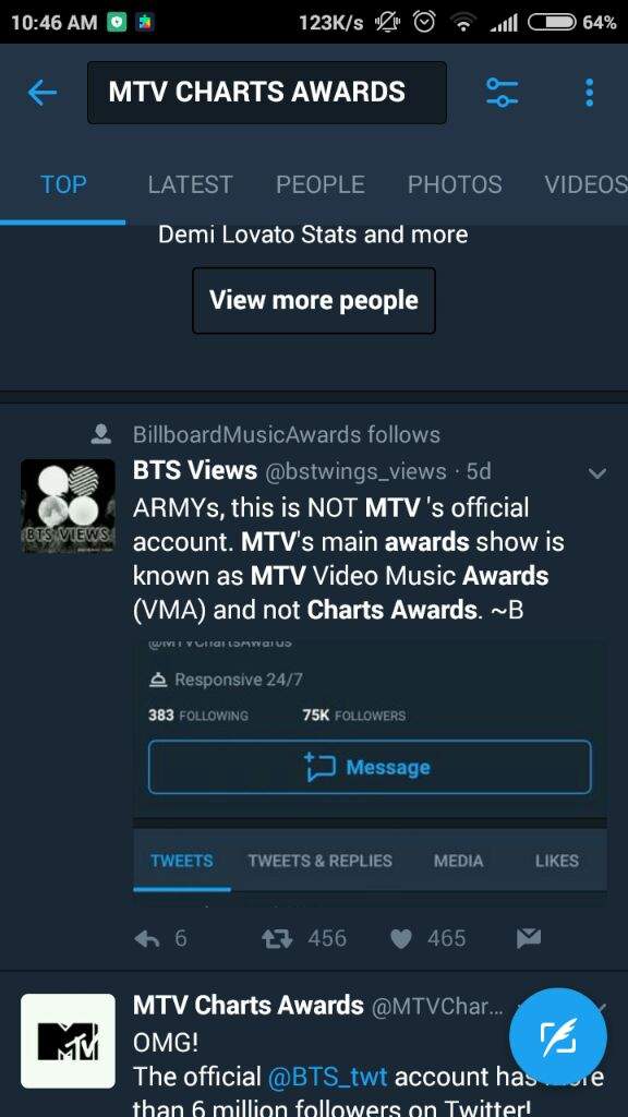 Mtv Charts Awards Twitter