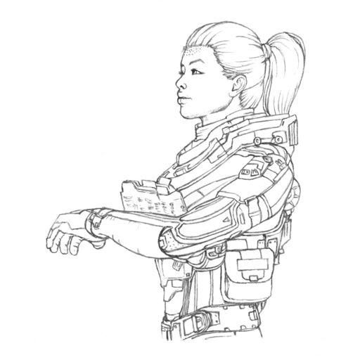 Ryder Sketch | Bioware Amino Amino