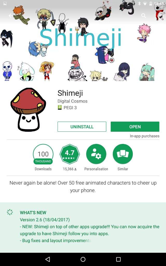 free undertale shimeji download