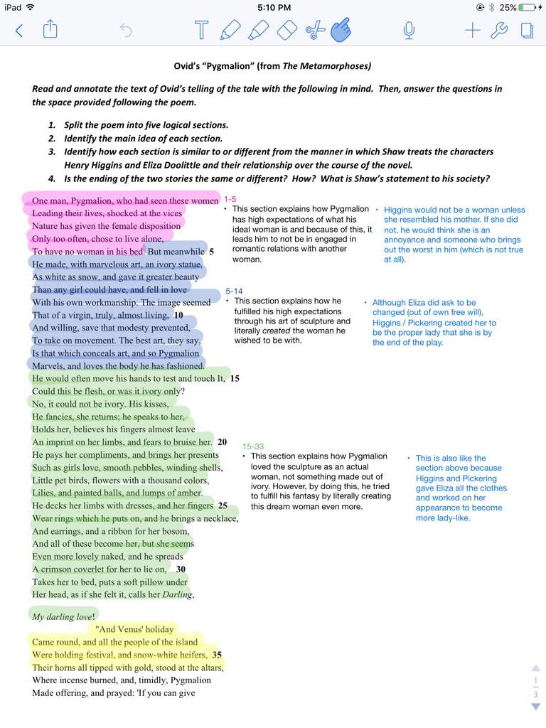 combine notes in notability
