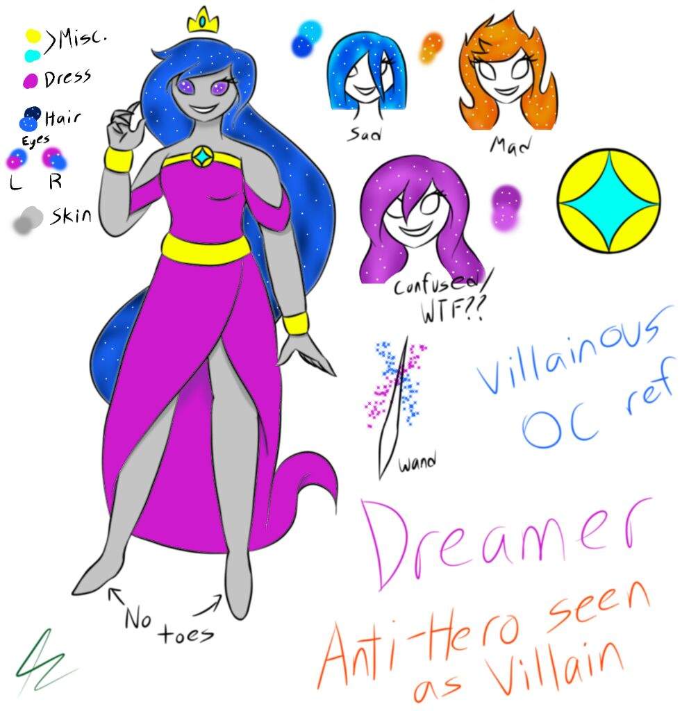 [Villainous OC] Dreamer - Reference Sheet | Villainous! Amino