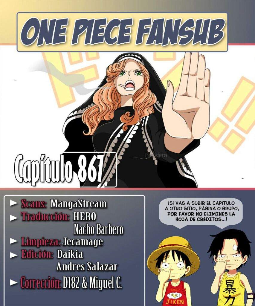 One Piece Manga 867 Happy Birthday World Anime Amino