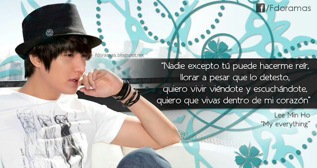 Imágenes de Lee Min Ho con frases | •Lee MinHo (Fans Minoz)• Amino