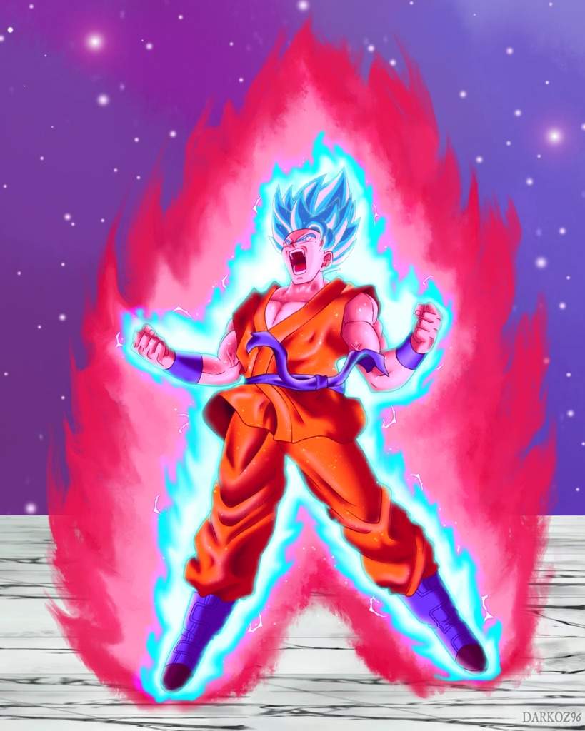 Goku Super Sayian Blue With Kaioken Wiki Anime Amino 9940