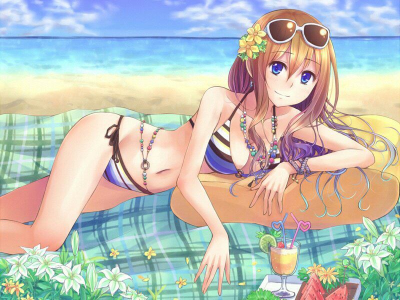 Anime girl bikini pictures