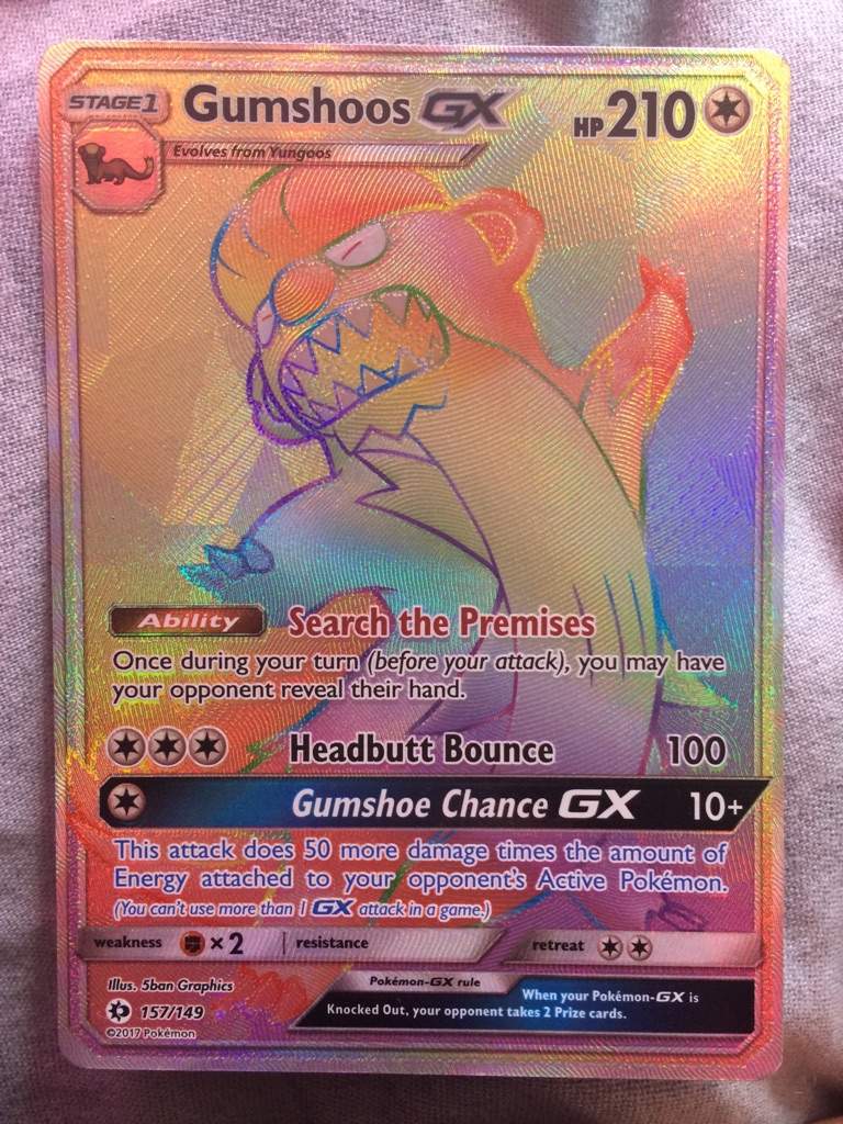 Gumshoos Rainbow Rare Card | Pokémon Amino
