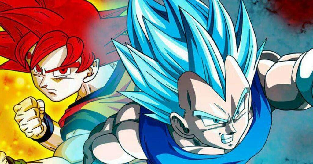 Que Dios Ssj Es Mas Fuerte Azul O Rojo Dragon Ball