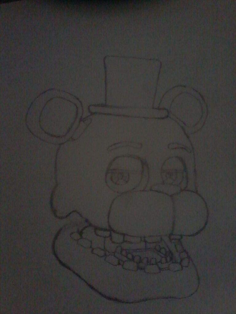 Withered Freddy (sketch drawing) | Five Nights At Freddy's Amino