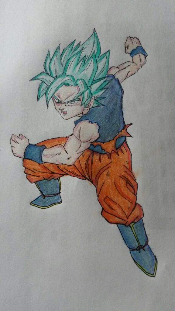 Dibujo Goku ssj blue full power | •Anime• Amino