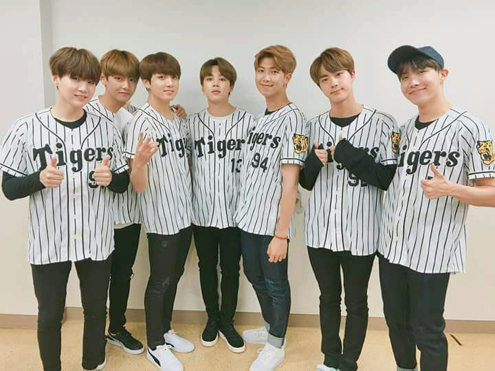 BTS wearing Baseball Jersey | ARMY's Amino