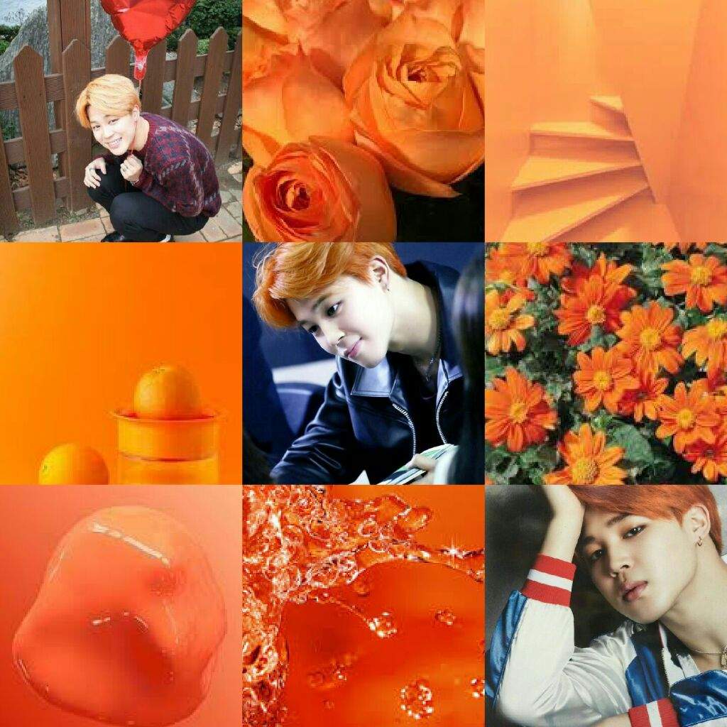 Jimin - Orange Aesthetic | BTS ARMY's MoodBoards Amino