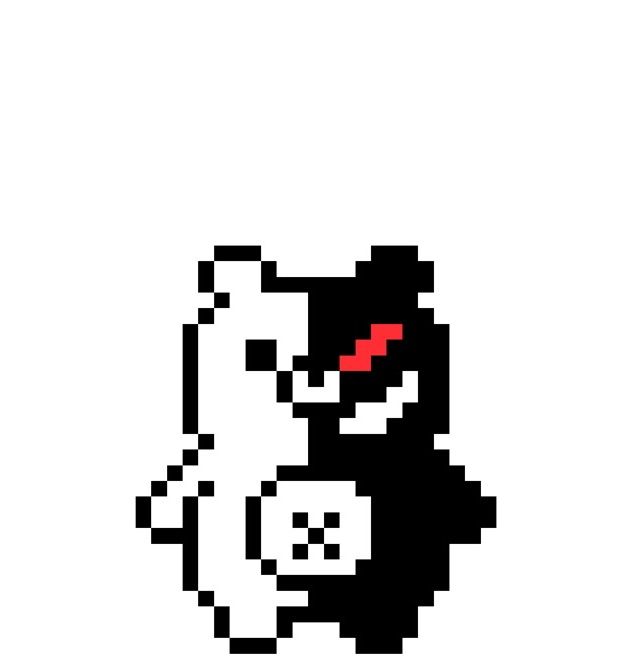 Monokuma pixel art | Danganronpa Amino