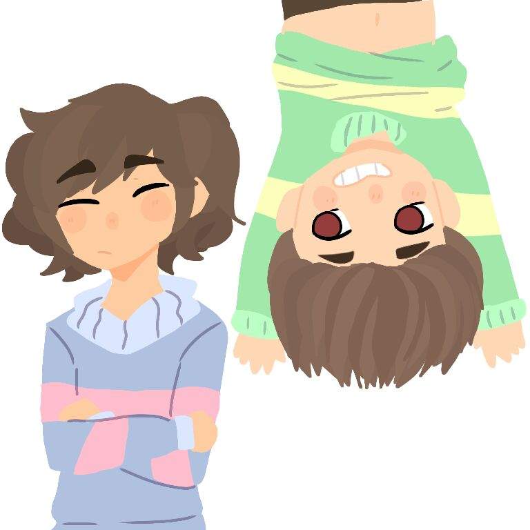 Why so serious? (Chara and Frisk fanart) | Undertale Amino