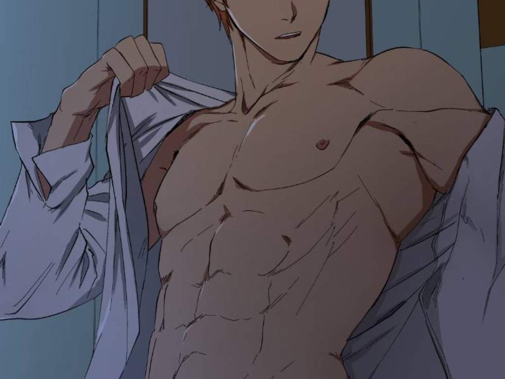 Male Anime Abs Drawing Reference.